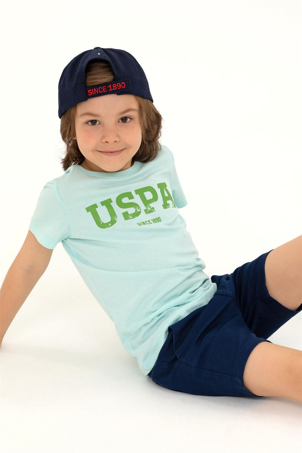 Детская зеленая футболка с круглым вырезом Неожиданная скидка в корзине - U.s. polo assn фото 2