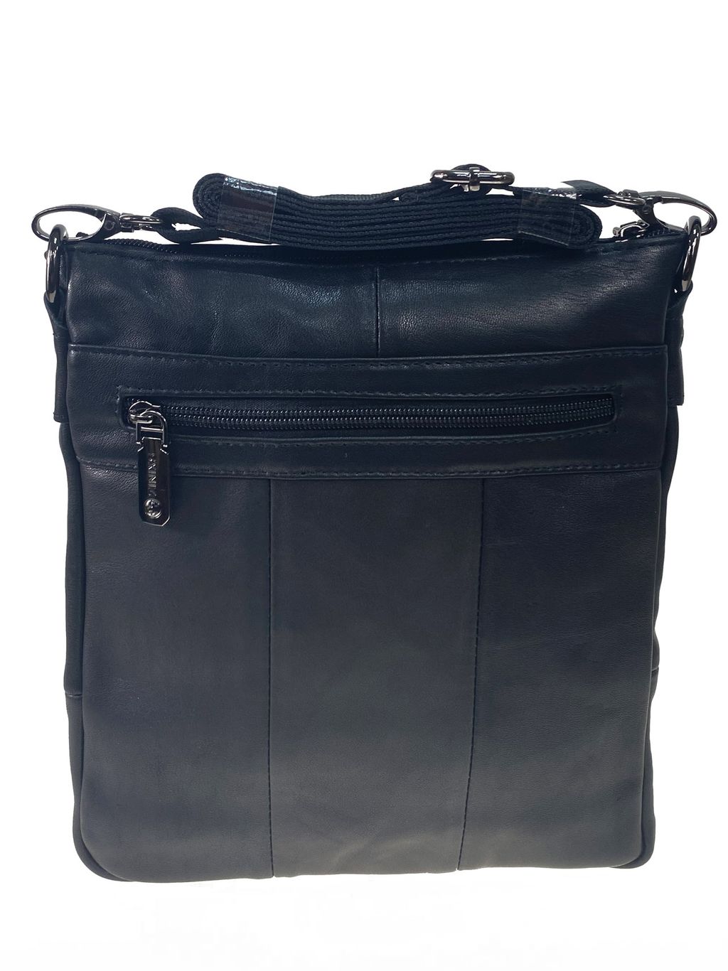 Мужская сумка - планшет из натуральной кожи, цвет черный - Greta фото 2