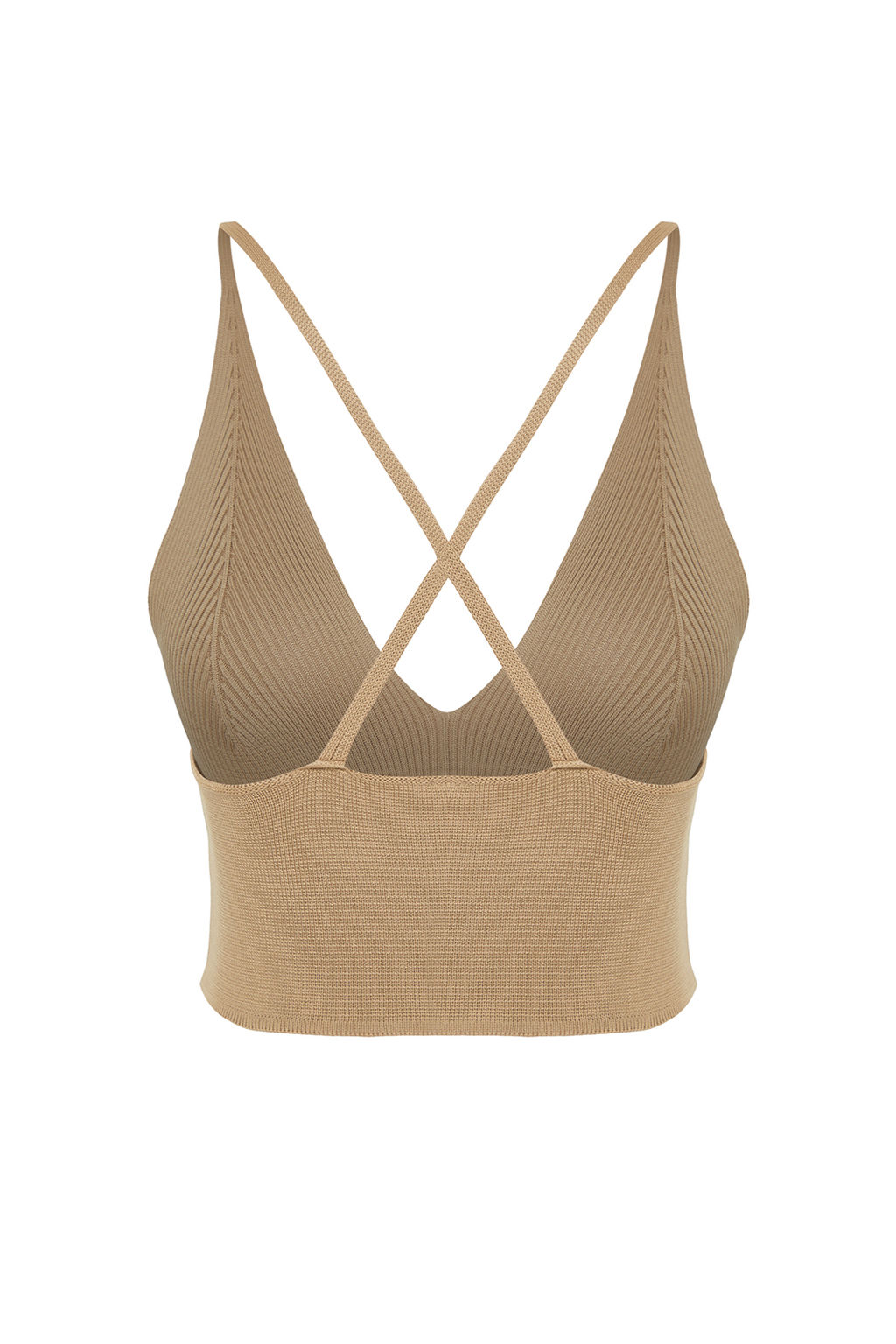 Trendyolmilla Lacivert Super Crop S?rt Detayl? Triko Ince Bluz TWOSS22BZ0760  фото 8