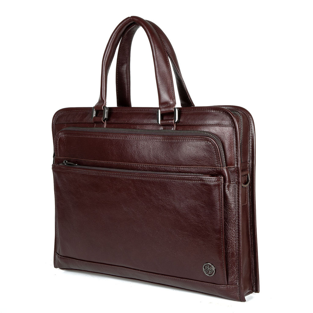Мужская кожаная сумка Деловая - Barcelo biagi фото 2