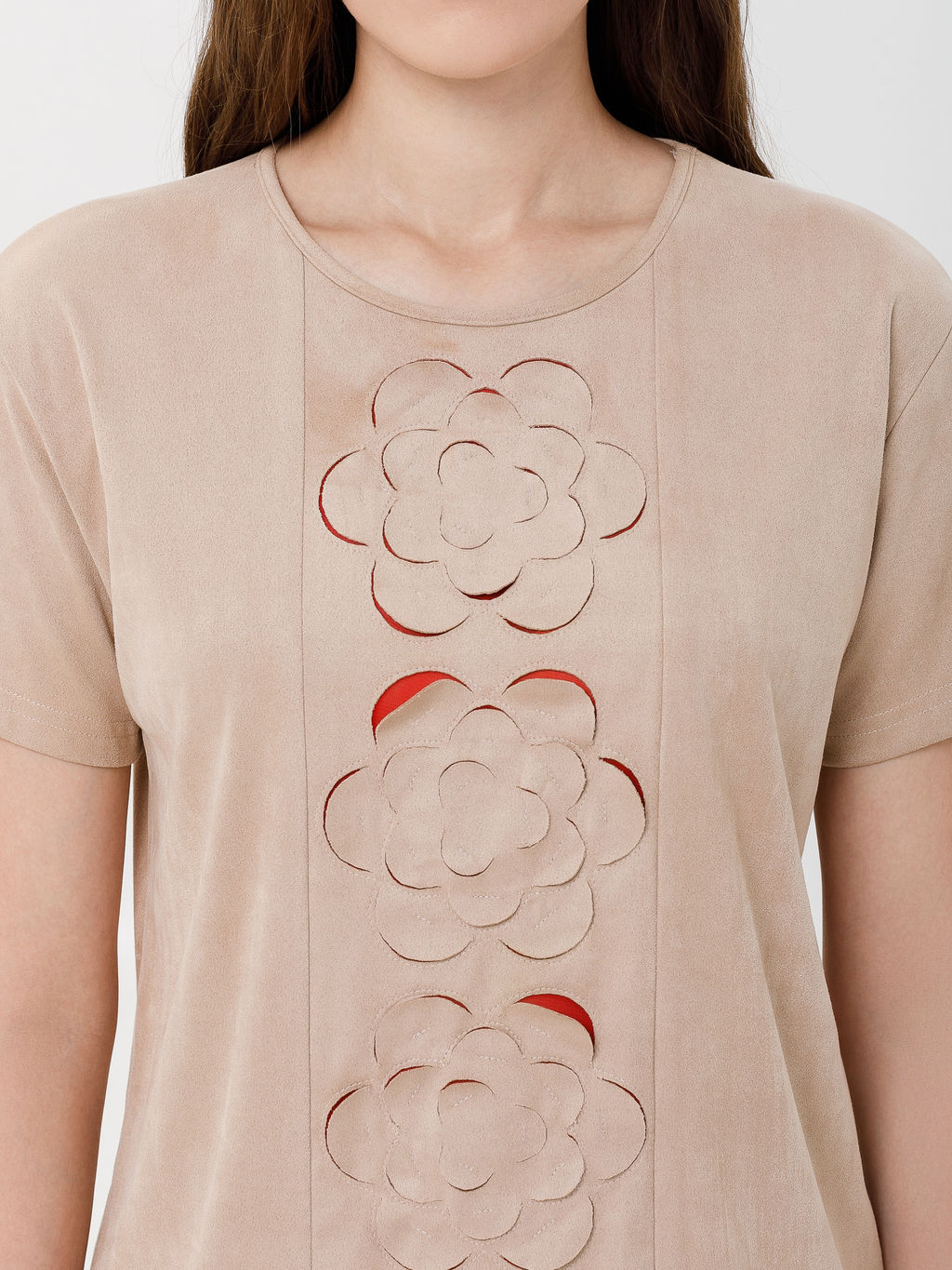 Блузка из искусственной замши - Marchello marchellini фото 7