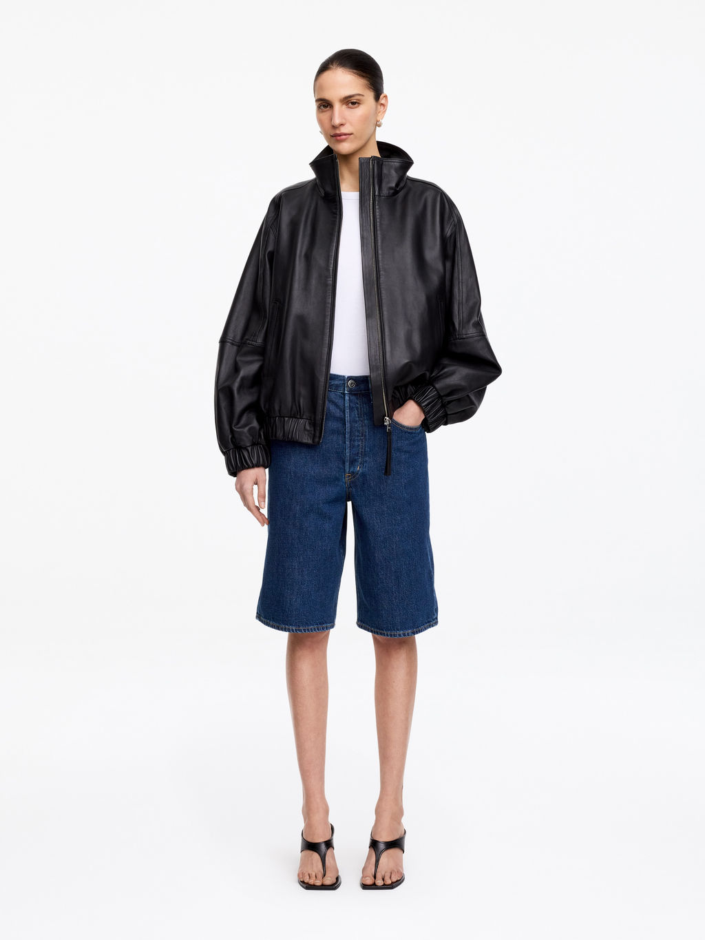 Pantalones cortos denim largos - H&m фото 3