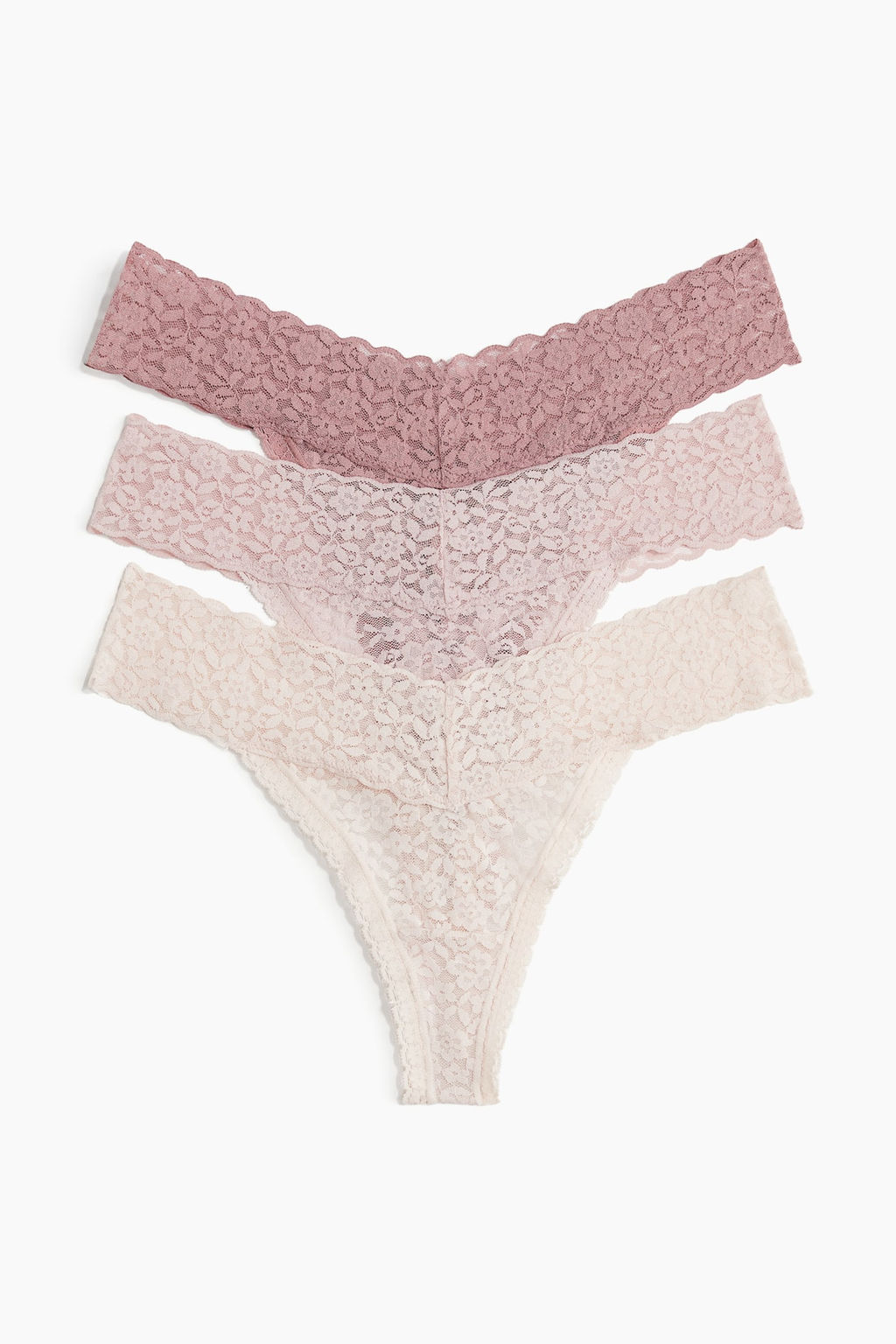 Pack 3 bragas Thong de encaje - H&m фото 5