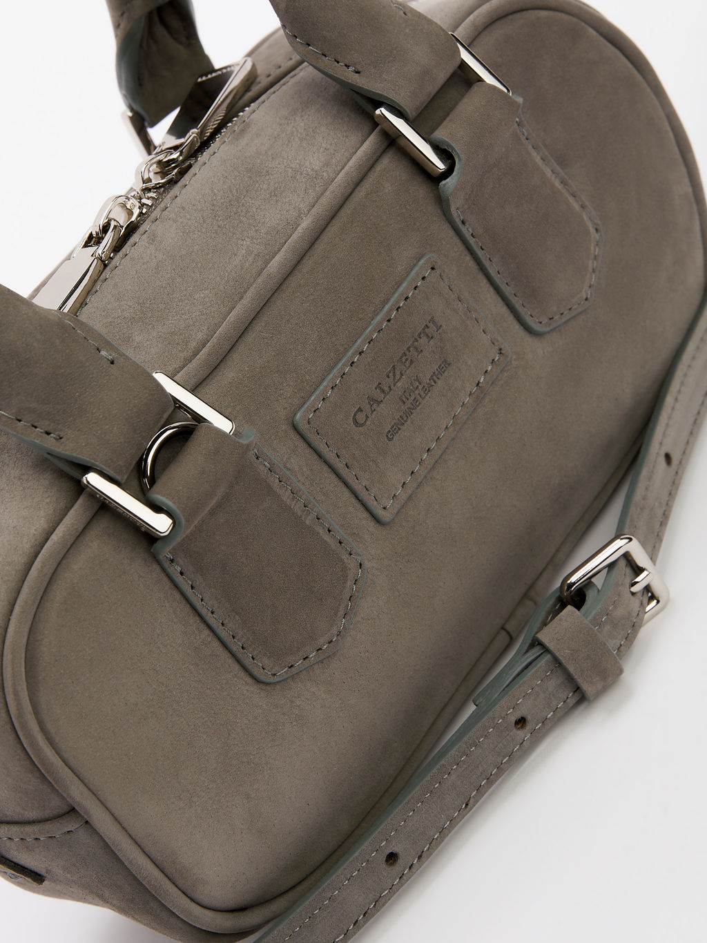 Женская сумка с ручками CALZETTI JADE Артикул 4741867, зеленовато-серый  фото 3