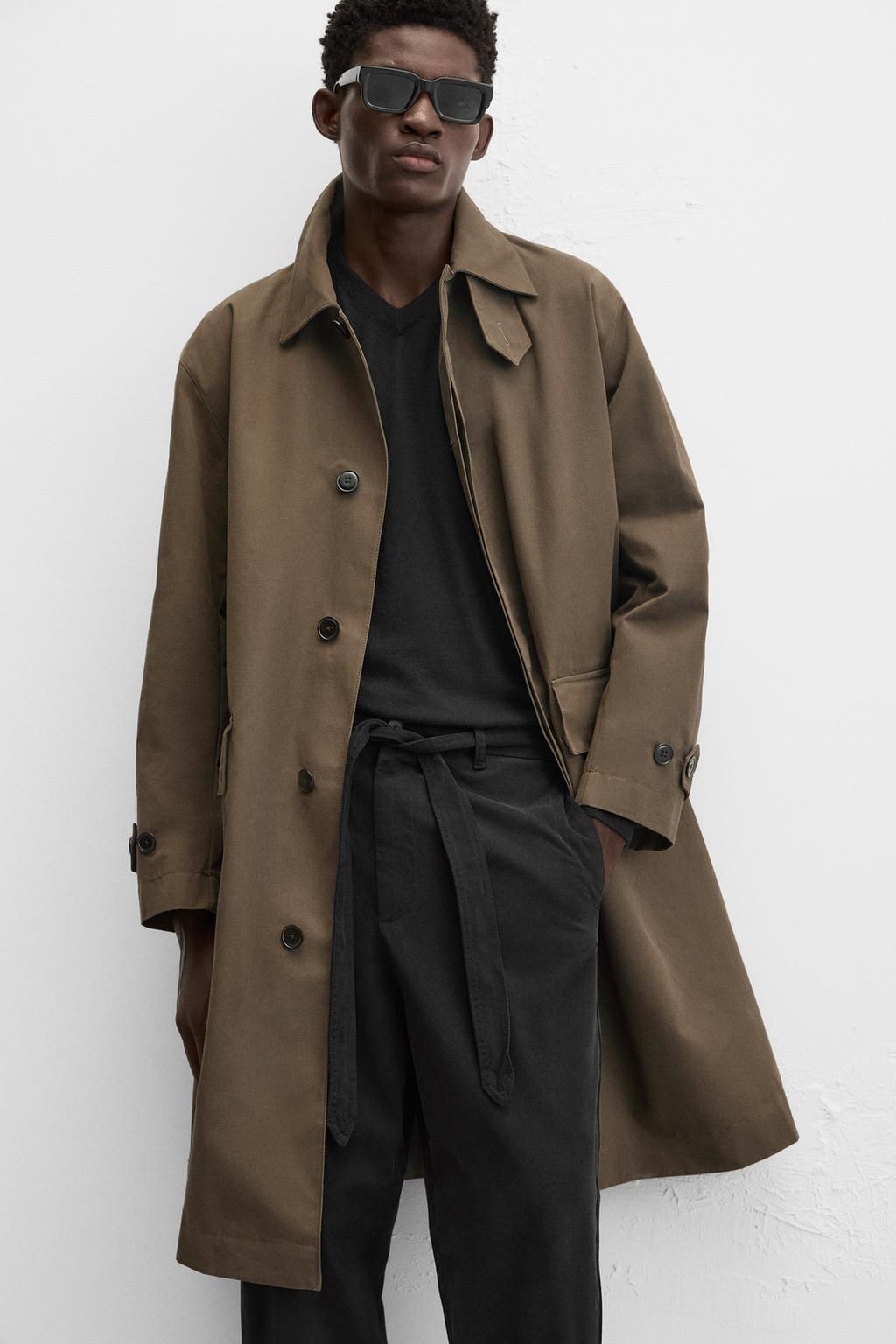 TEXTURED TROUSERS WITH BELT - Zara фото 5