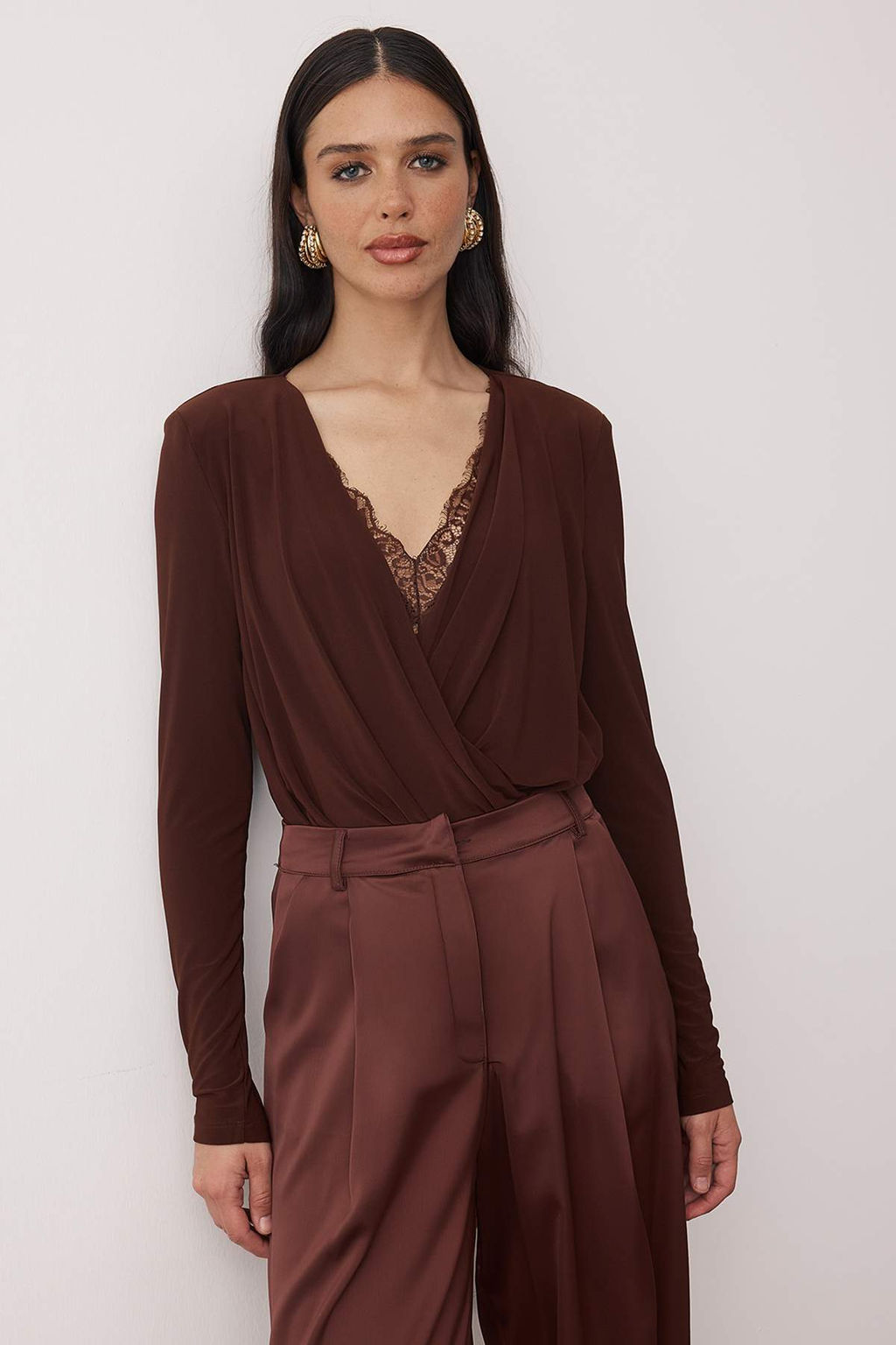 Siyah Duz Kruvaze Uzun Orme Sandy Body TPRAW26BD00029 - Trendyolmilla фото 3