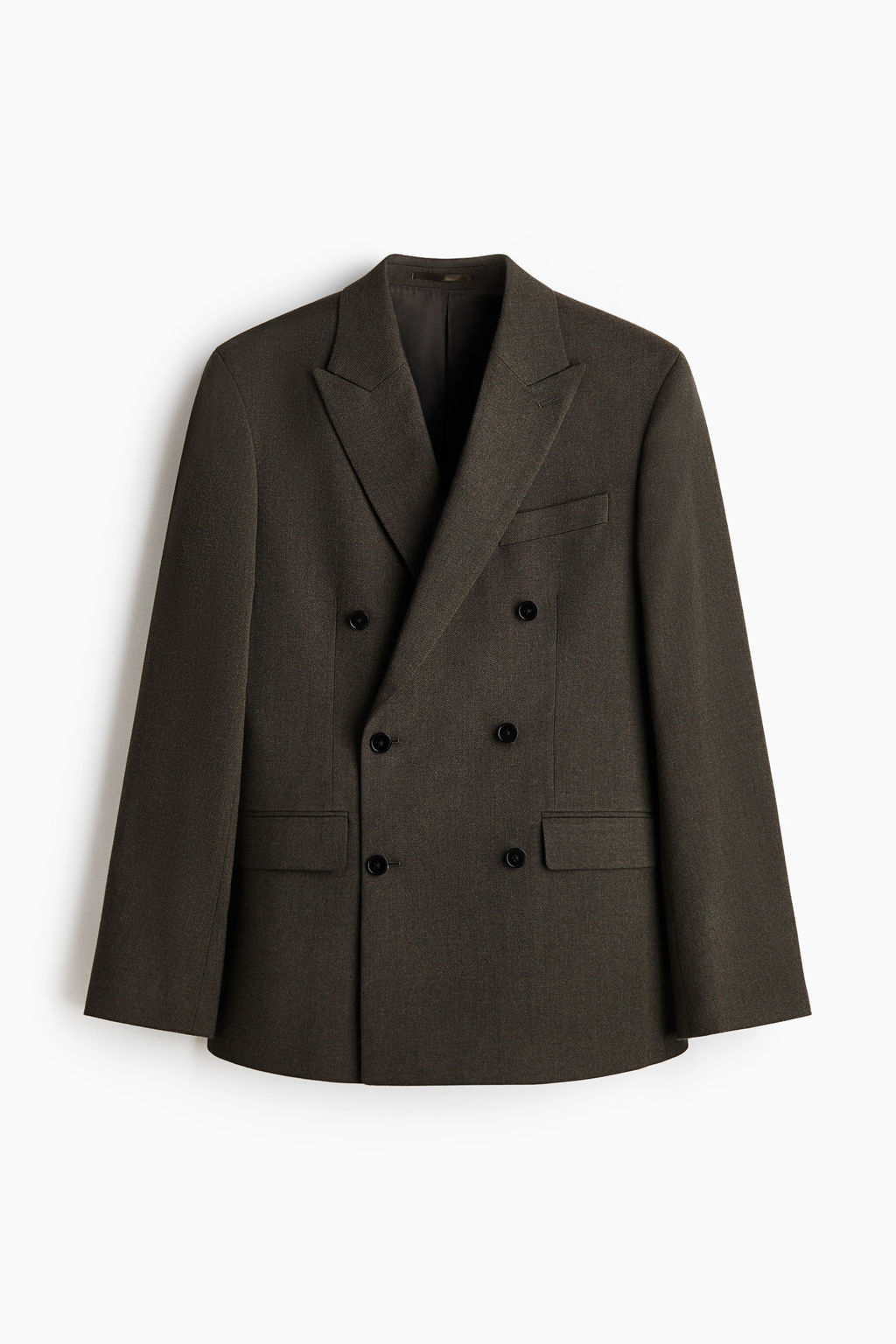 Regular Fit Wool-blend double-breasted jacket - H&m фото 2