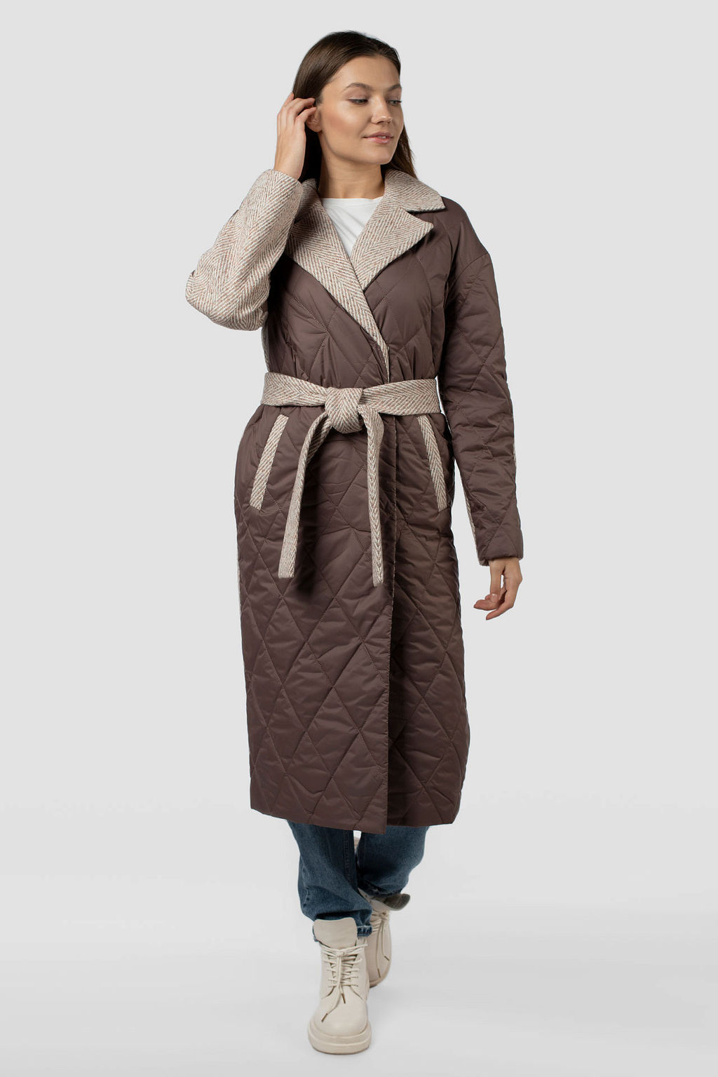 Пальто женское демисезонное (пояс)