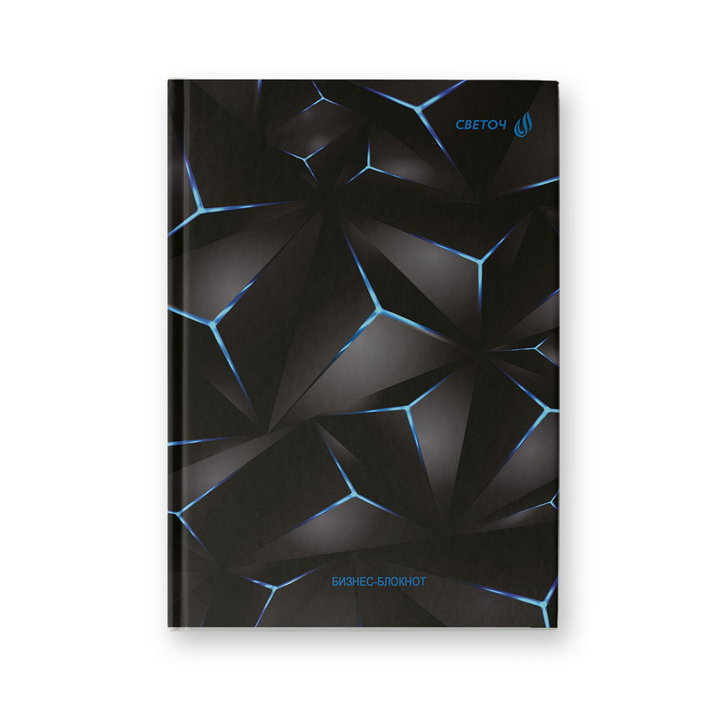 Светоч Бизнес-блокнот, глянц. ламинация, блок кремовый, ББ247 евроформат ( 14.4*20.3*1.6 см) 64 л. 4 шт. французская клетка Графика 01670