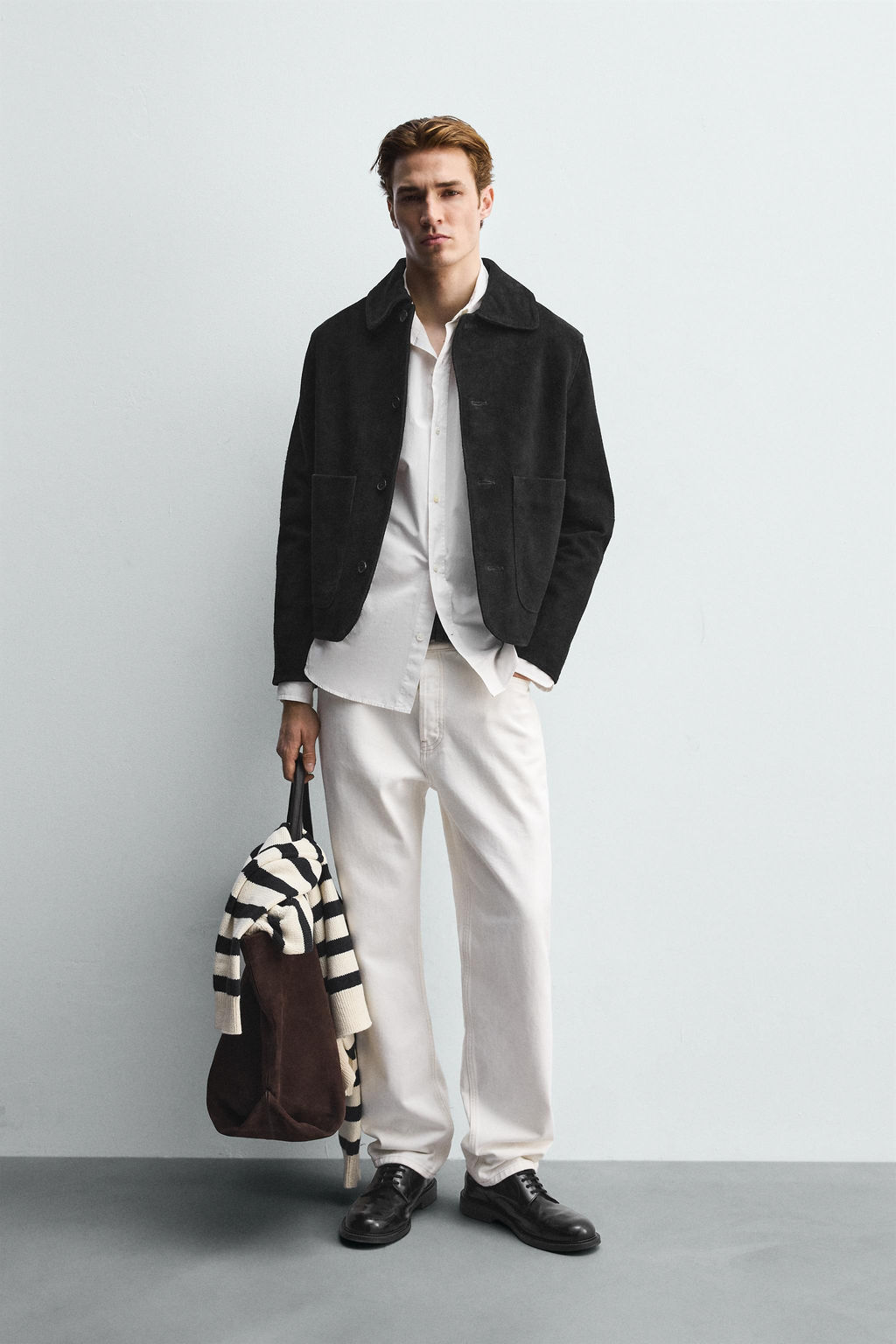 SPLIT SUEDE LEATHER JACKET