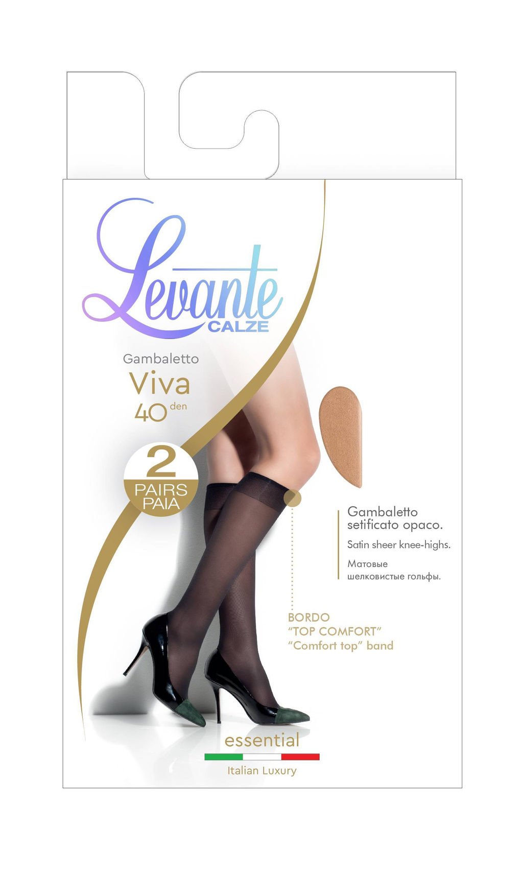 Цена за 2 пары Гольфы LEVANTE Гольфы женские VIVA 40 ( 2 пары)