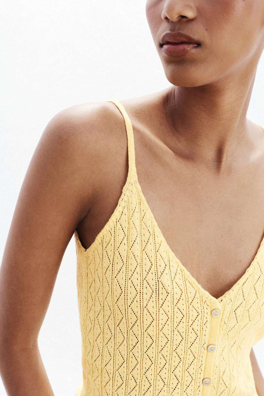 POINTELLE KNIT TOP WITH FRILLS - Zara фото 3