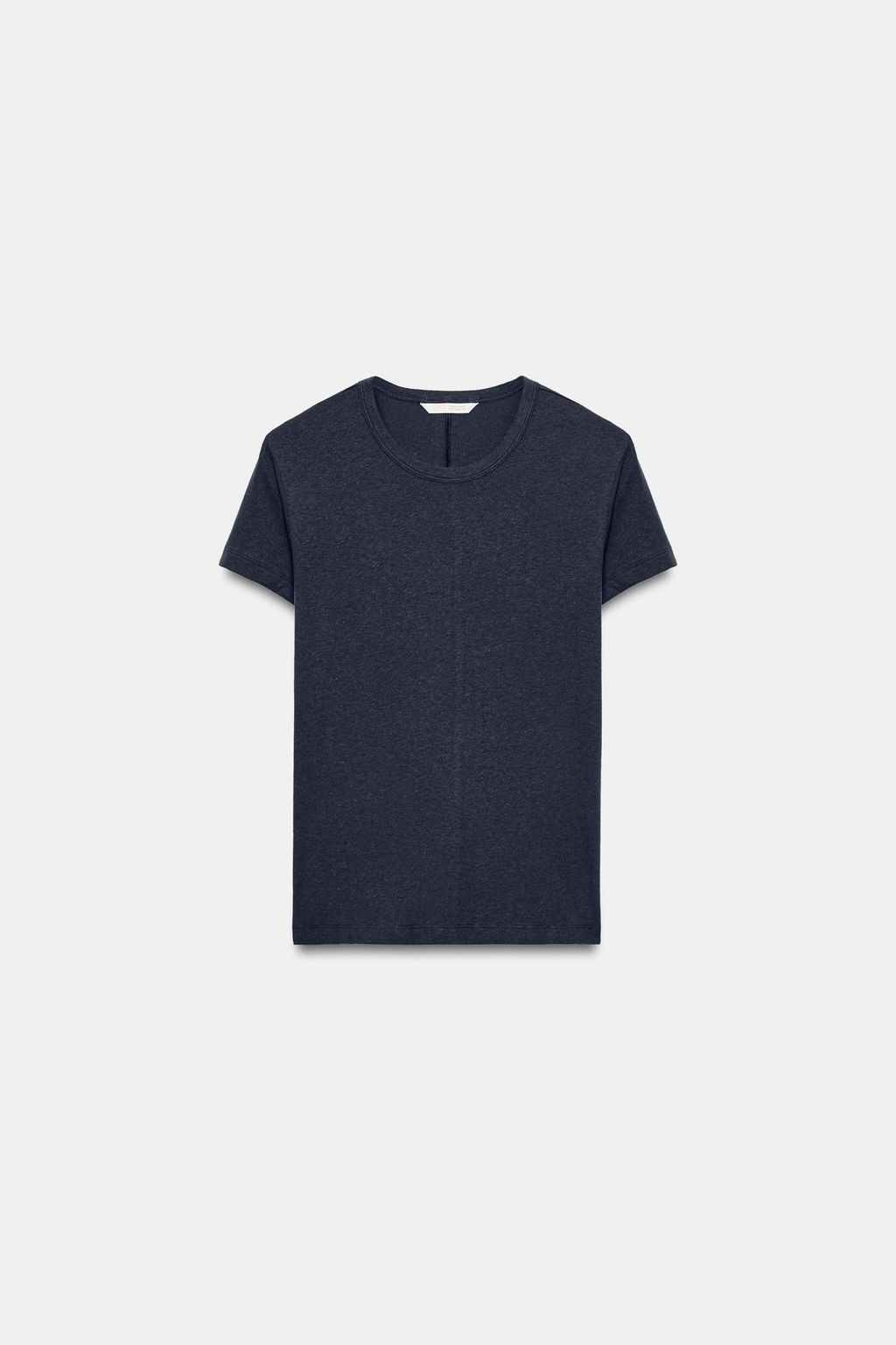 CAMISETA MANGA CORTA ALGOD?N / Marino - Zara фото 5