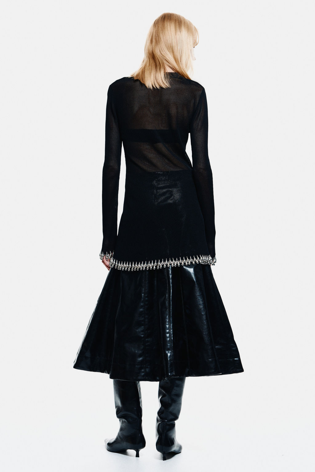 Top de rejilla con cuentas - H&m фото 5