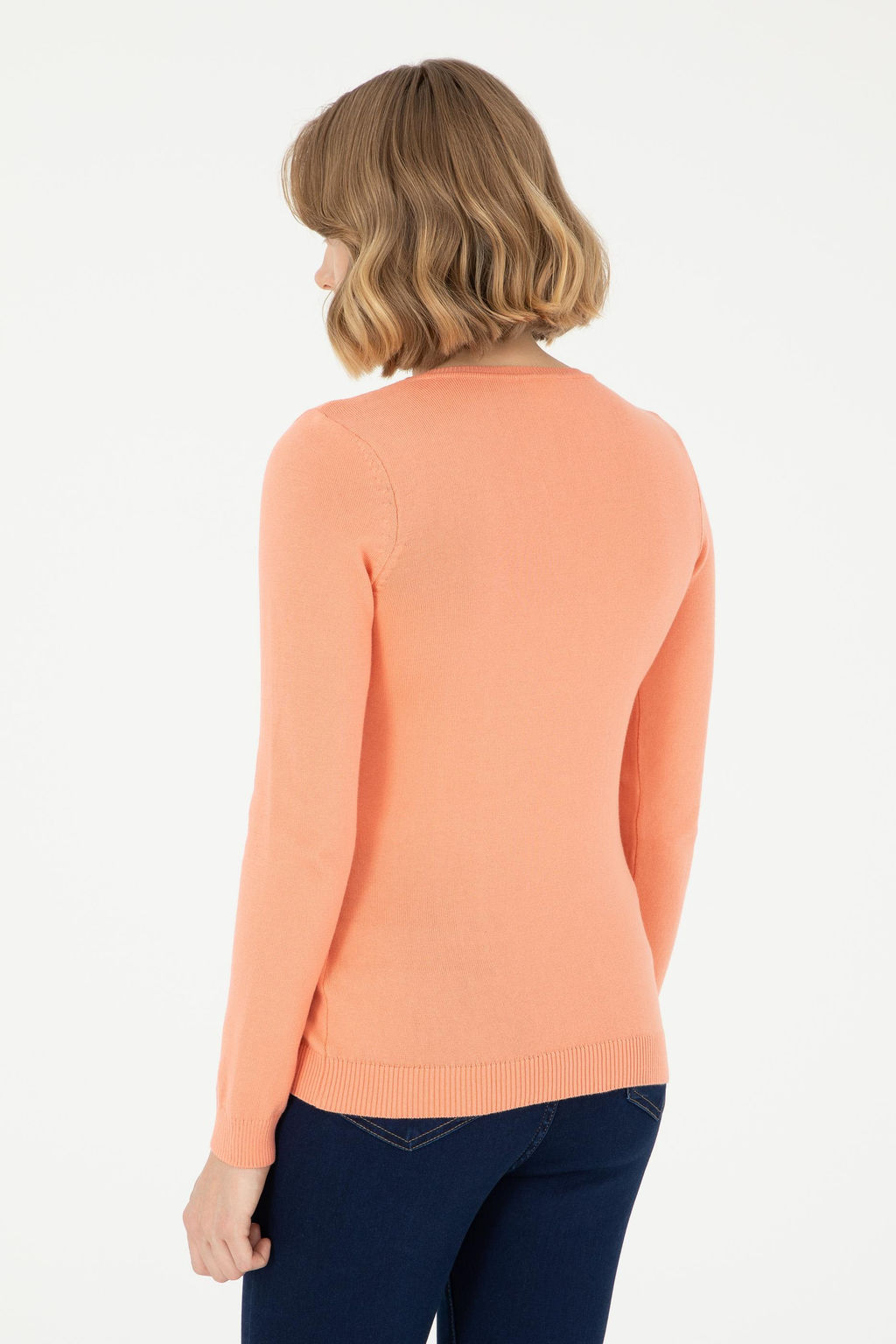 Женский базовый свитер с лососем Неожиданная скидка в корзине - U.s. polo assn фото 5