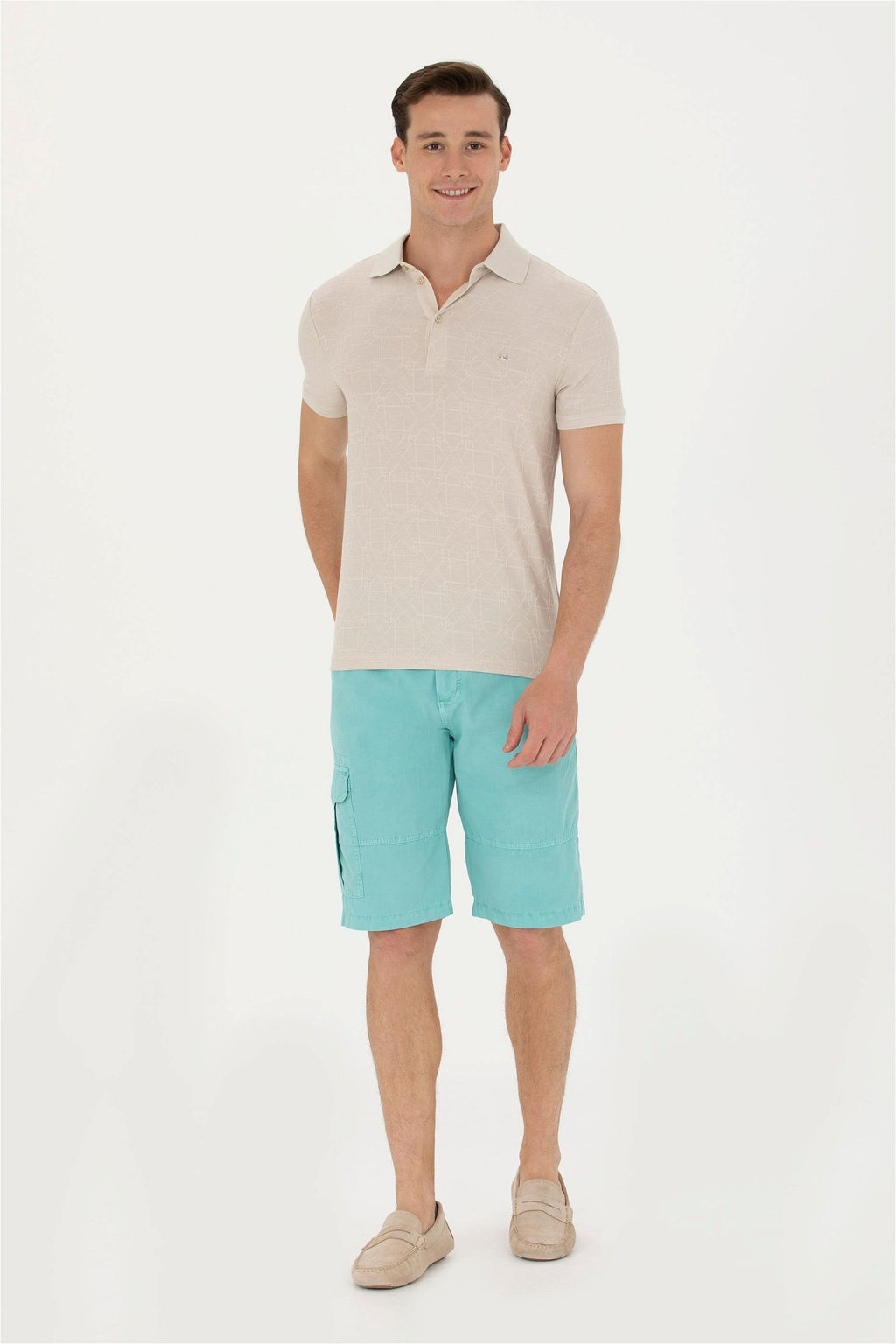 U. S. Polo Assn Мужские мятные тканые шорты