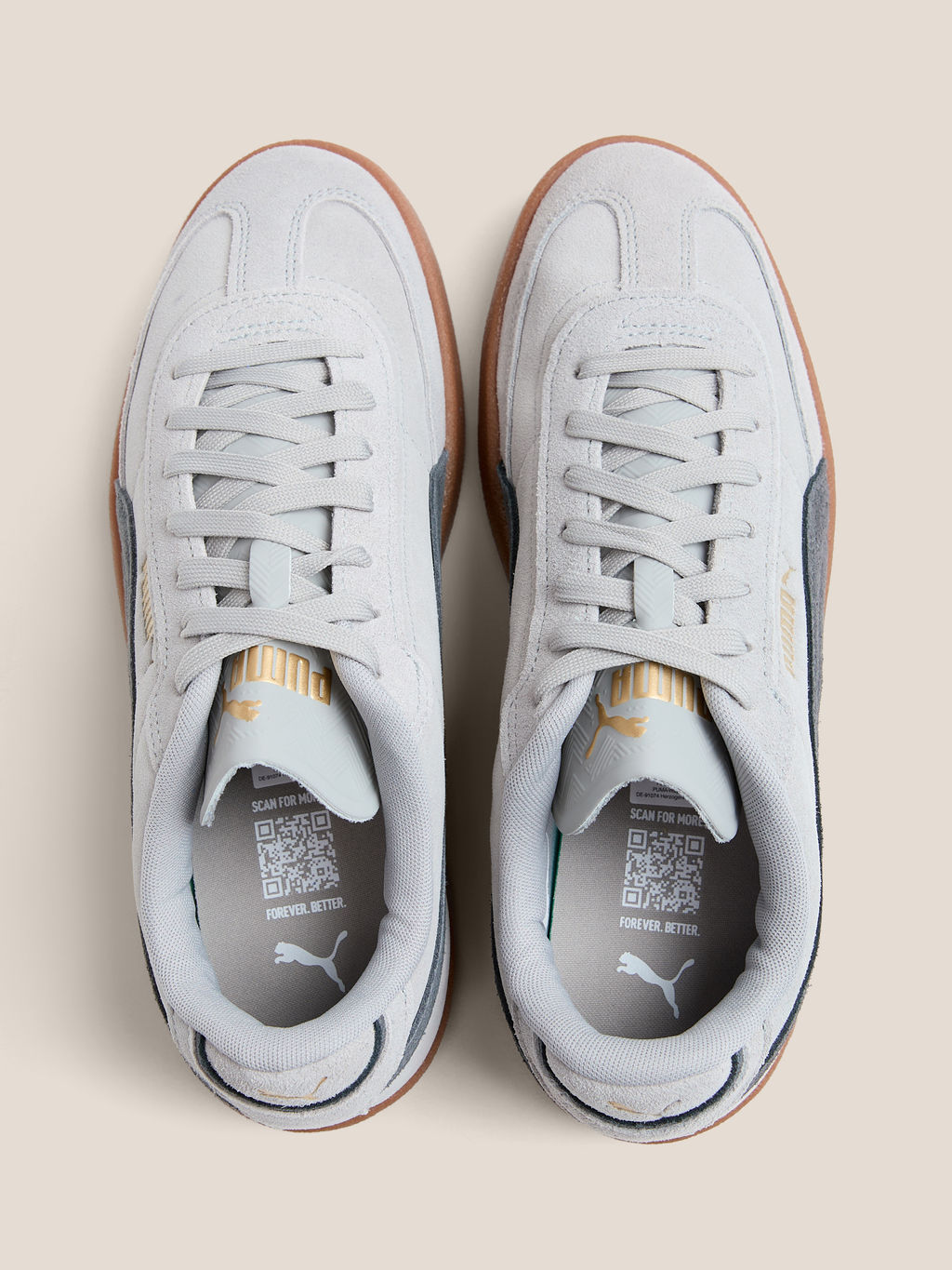 Кеды PUMA Puma Club II Era Suede Артикул 4588523, светло-серый