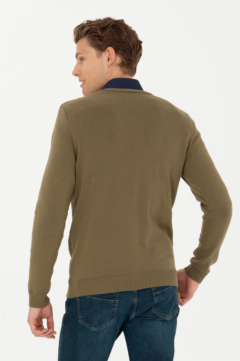 Мужской свитер цвета хаки - U.s. polo assn фото 12