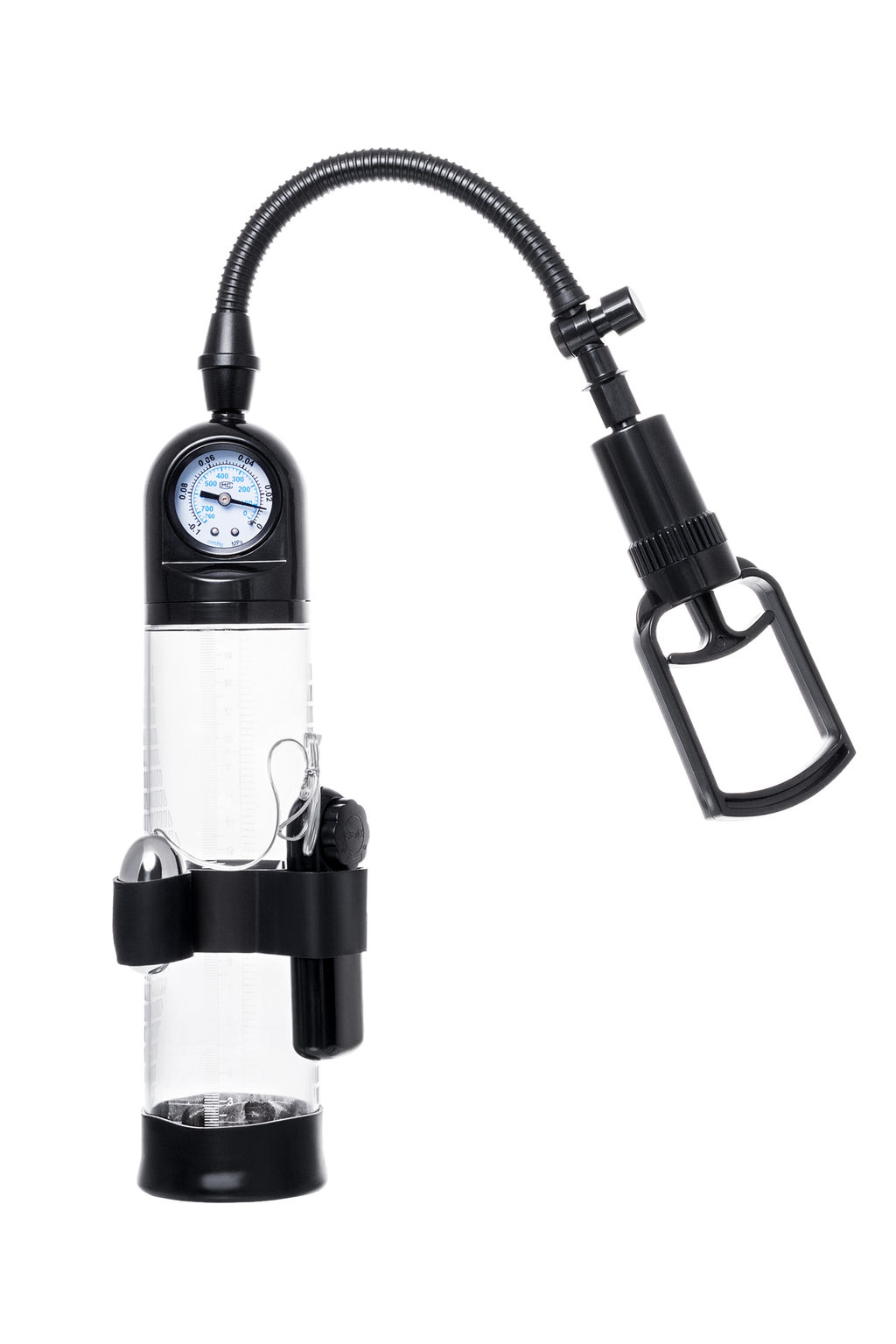 Механическая помпа Sexus Men Training Aksel, ABS-пластик, черная, 70 см  фото 2