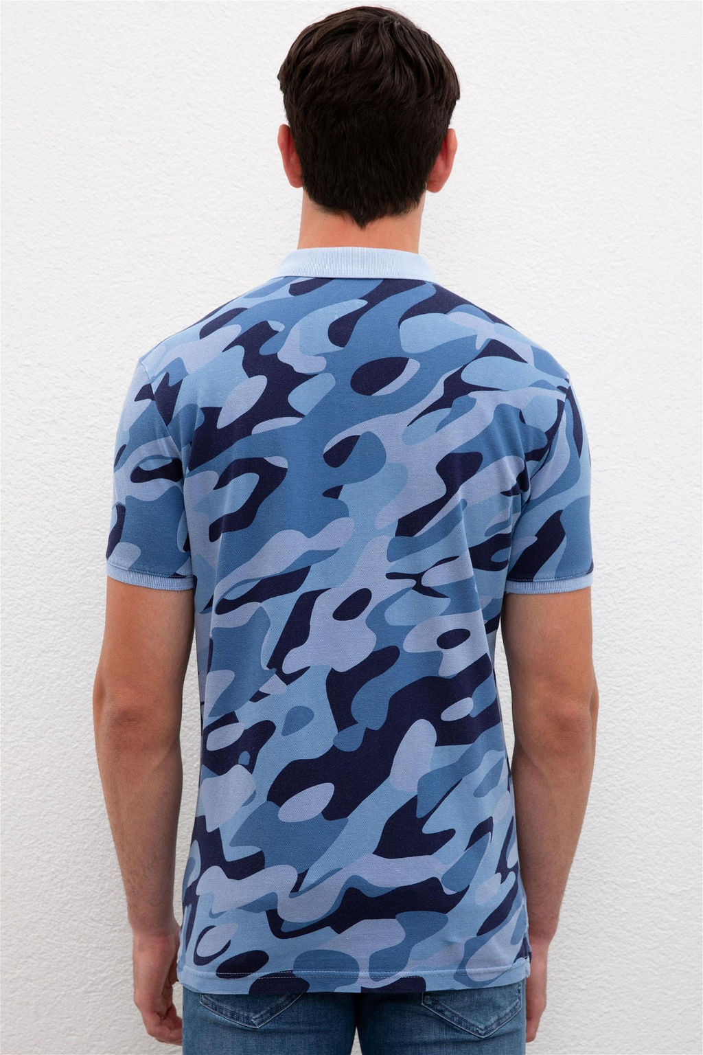 Мужская футболка-поло цвета индиго Неожиданная скидка в корзине - U.s. polo assn фото 3