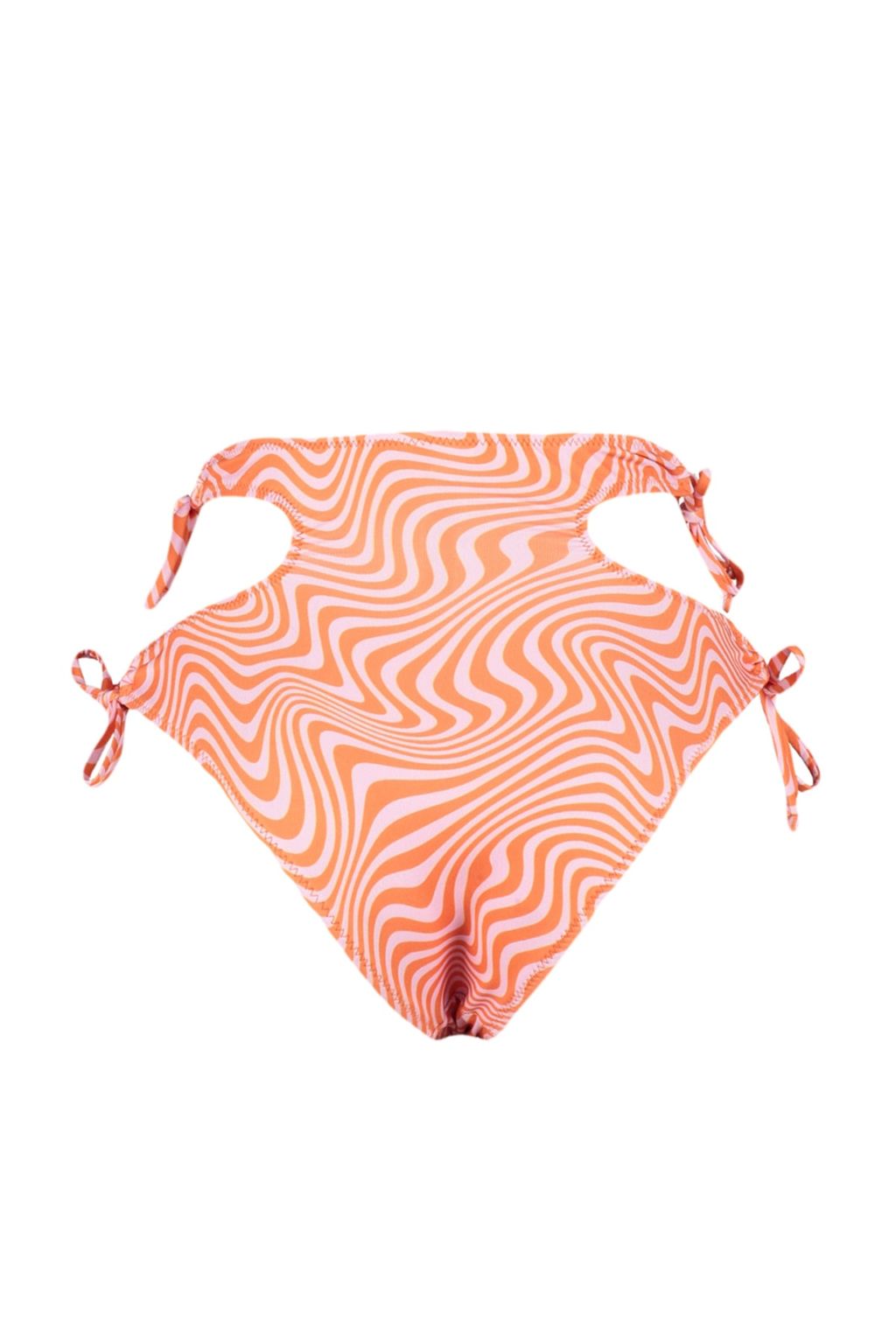 Soyut Desenli Cut Out/Pencereli Yuksek Bel Normal Paca Bikini Alt? TBESS23BA00048 - Trendyolmilla фото 8