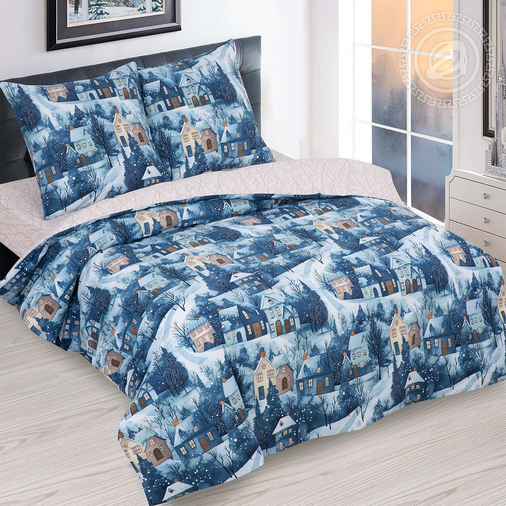 Постельное белье Метелица (поплин DE LUXE) 1,5 сп./Пододеяльник: 1 шт. - 215*145; Простыня: 1 шт. - 215*150; Наволочка: 2 шт. - 70*70; DE LUXE