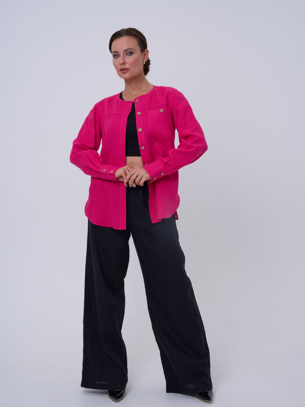 100% ЛЕН рубашка