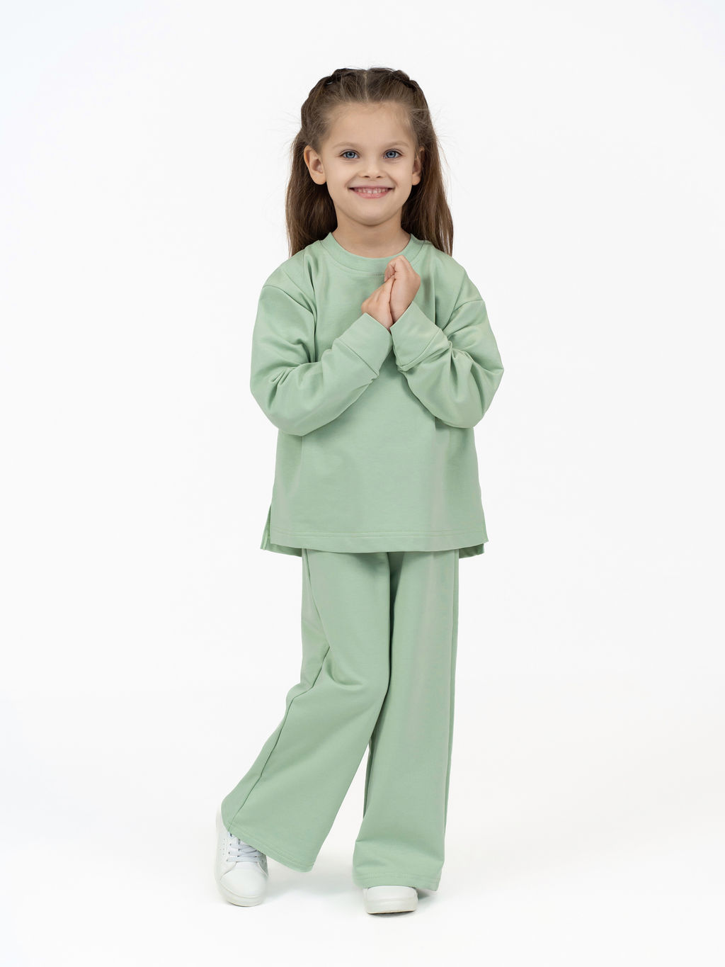 Костюм детский для девочки зеленый дым