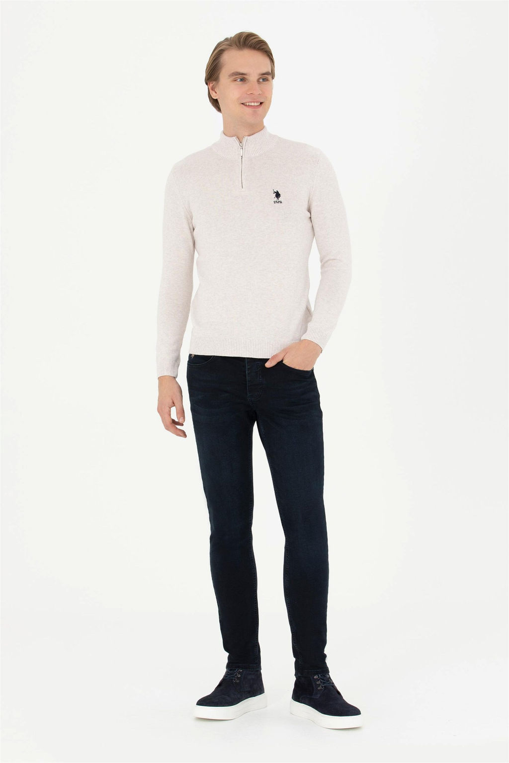 Мужской свитер с камнем - U.s. polo assn фото 4