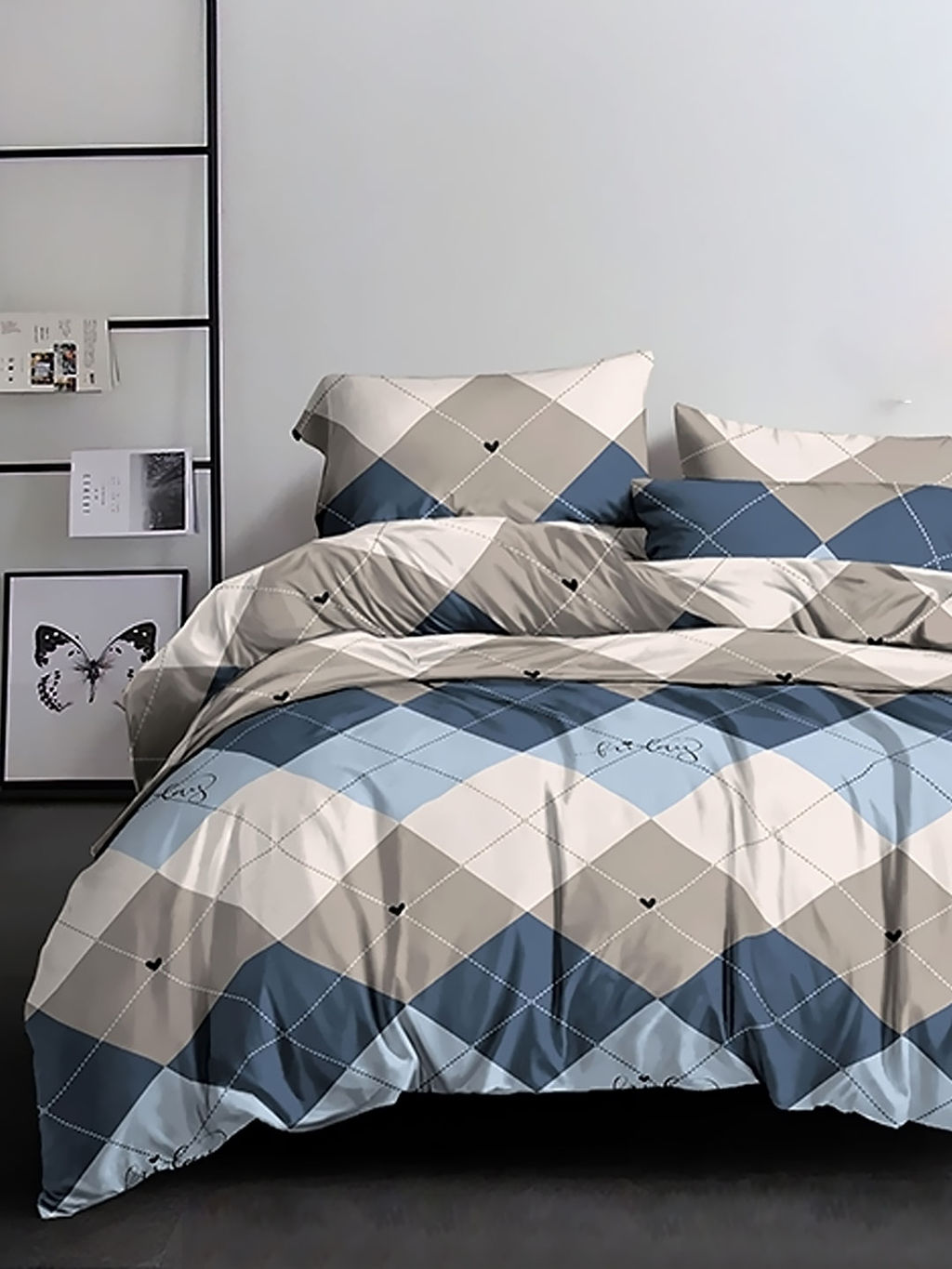 КПБ Полисатин - Тристан 2 сп. с Евро простыней (на молнии с нав.70х70)