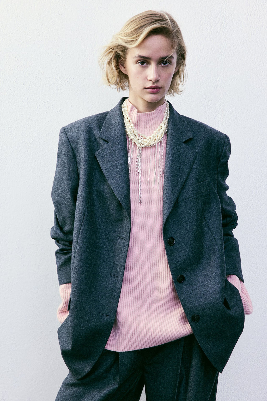 Jersey de canale con cuello perkins - H&m фото 3