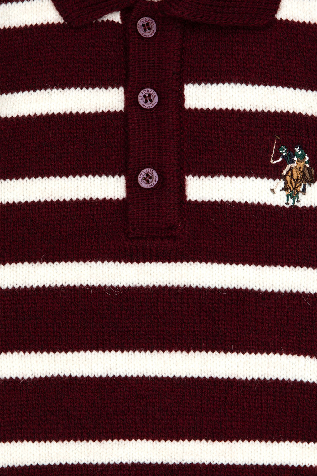 Erkek _ocuk Bordo Polo Yaka Kazak - U.s. polo assn фото 6