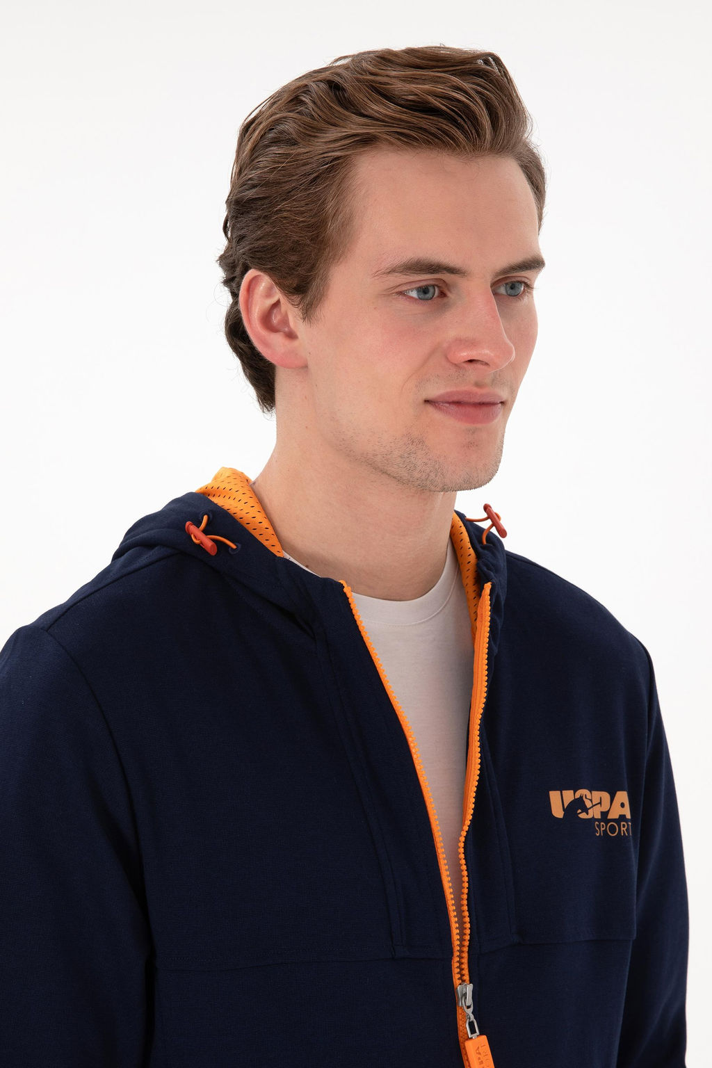 Мужской темно -синий вязание кардиган скидка в корзине - U.s. polo assn фото 2