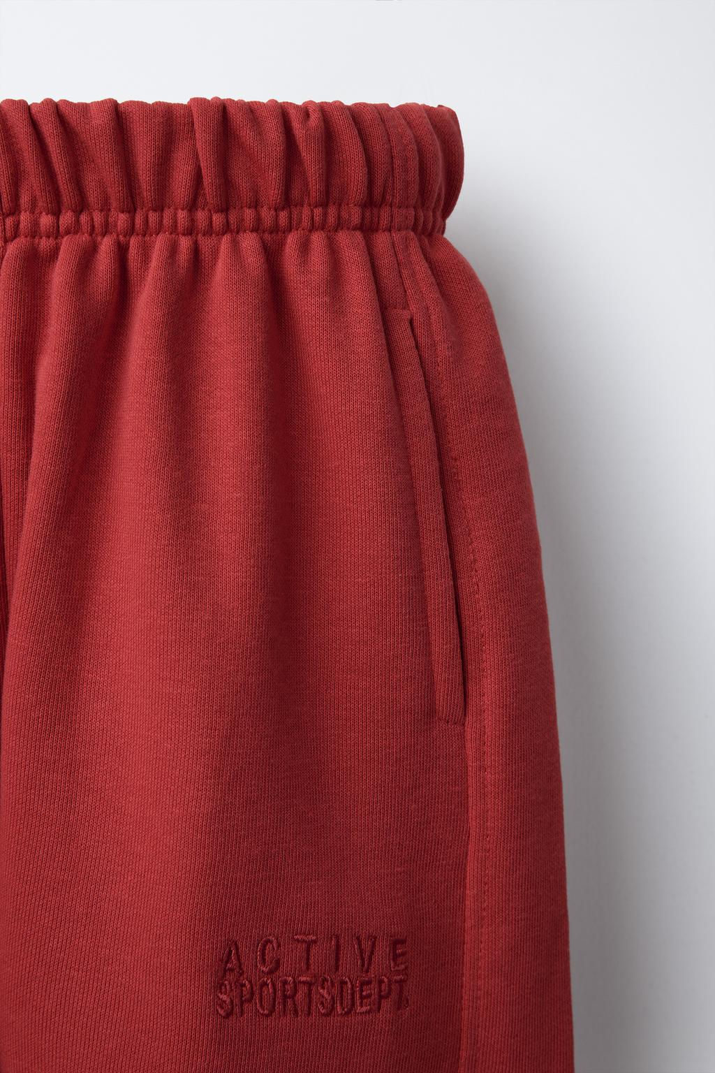 EMBROIDERED JOGGER TROUSERS - Zara фото 13