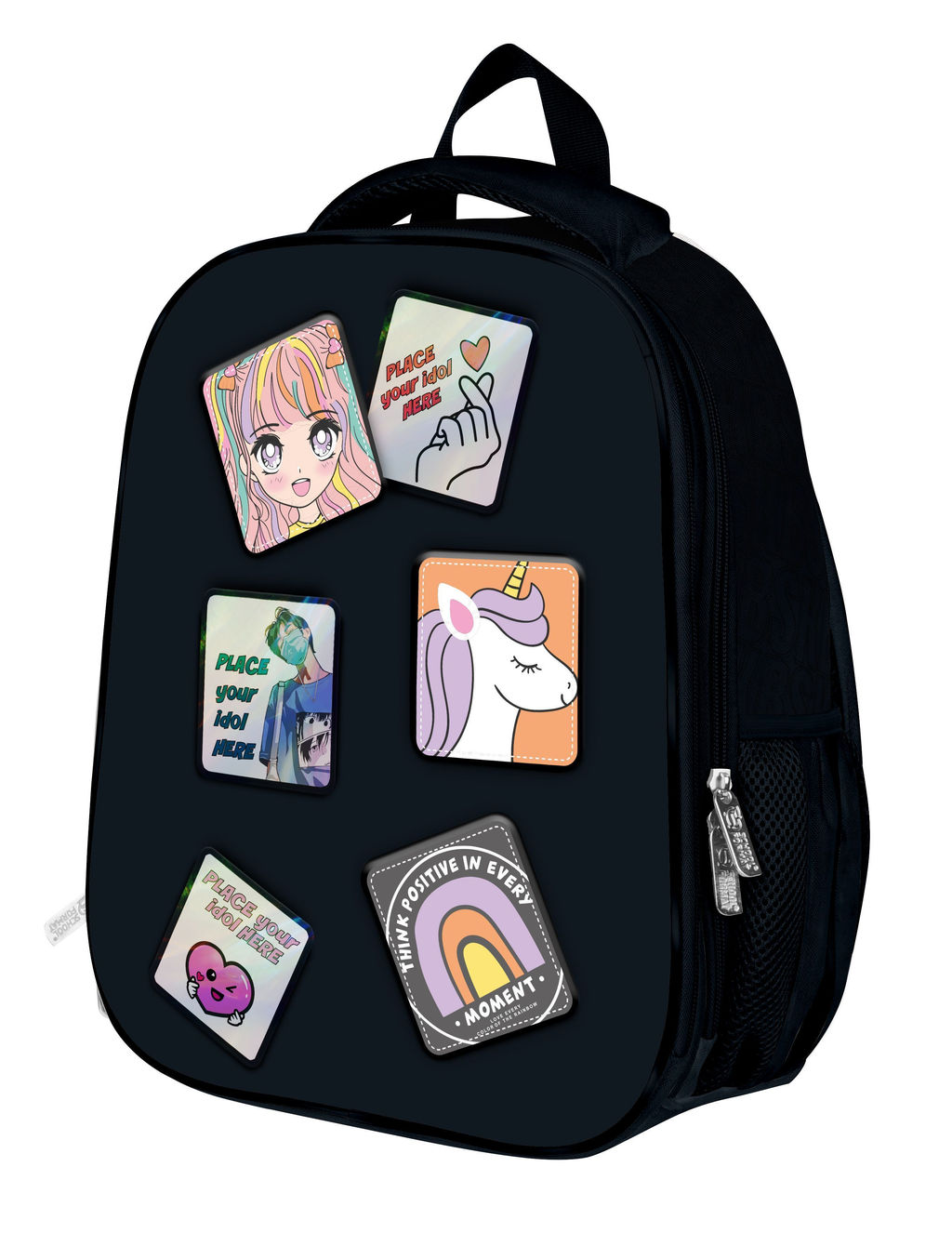 Рюкзак Schoolformat ERGONOMIC LIGHT КОМИКС АНИМЕ 21 л черн. 38х29х19 жестк. каркас 2 отд. ...