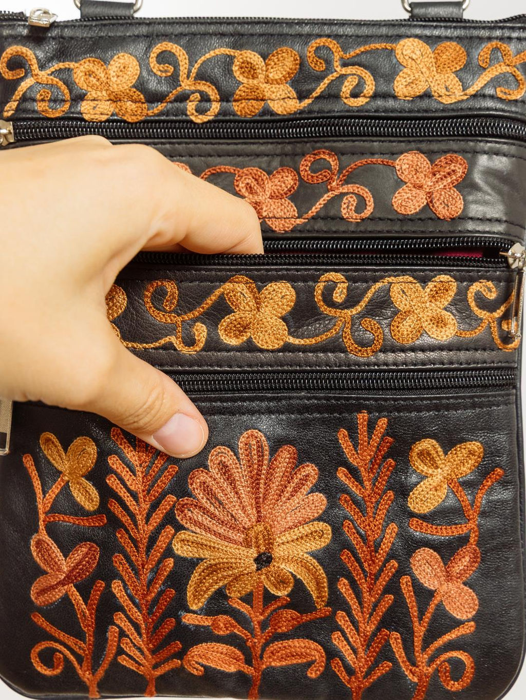 Сумка натуральная кожа через плечо №1114/27 - Ганг фото 5