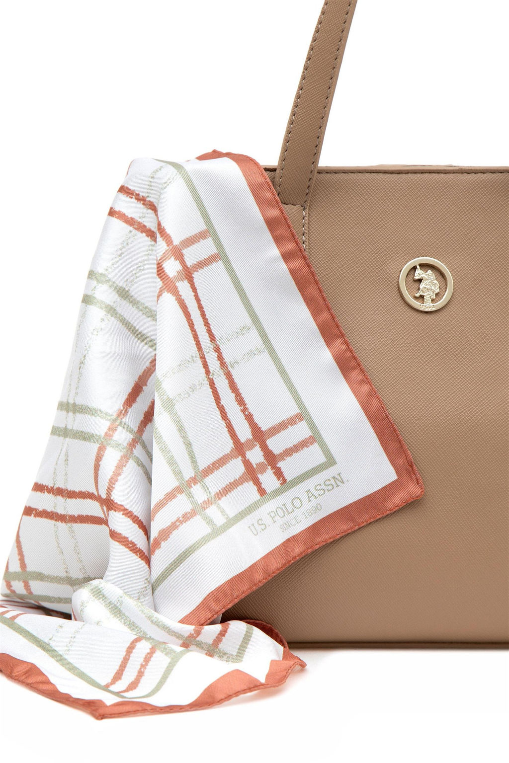 Женская подарочная сумка из норки в штучной упаковке с шарфом - U.s. polo assn фото 3