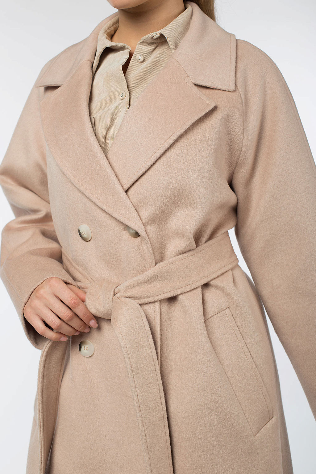 01-11275 Пальто женское демисезонное (пояс)