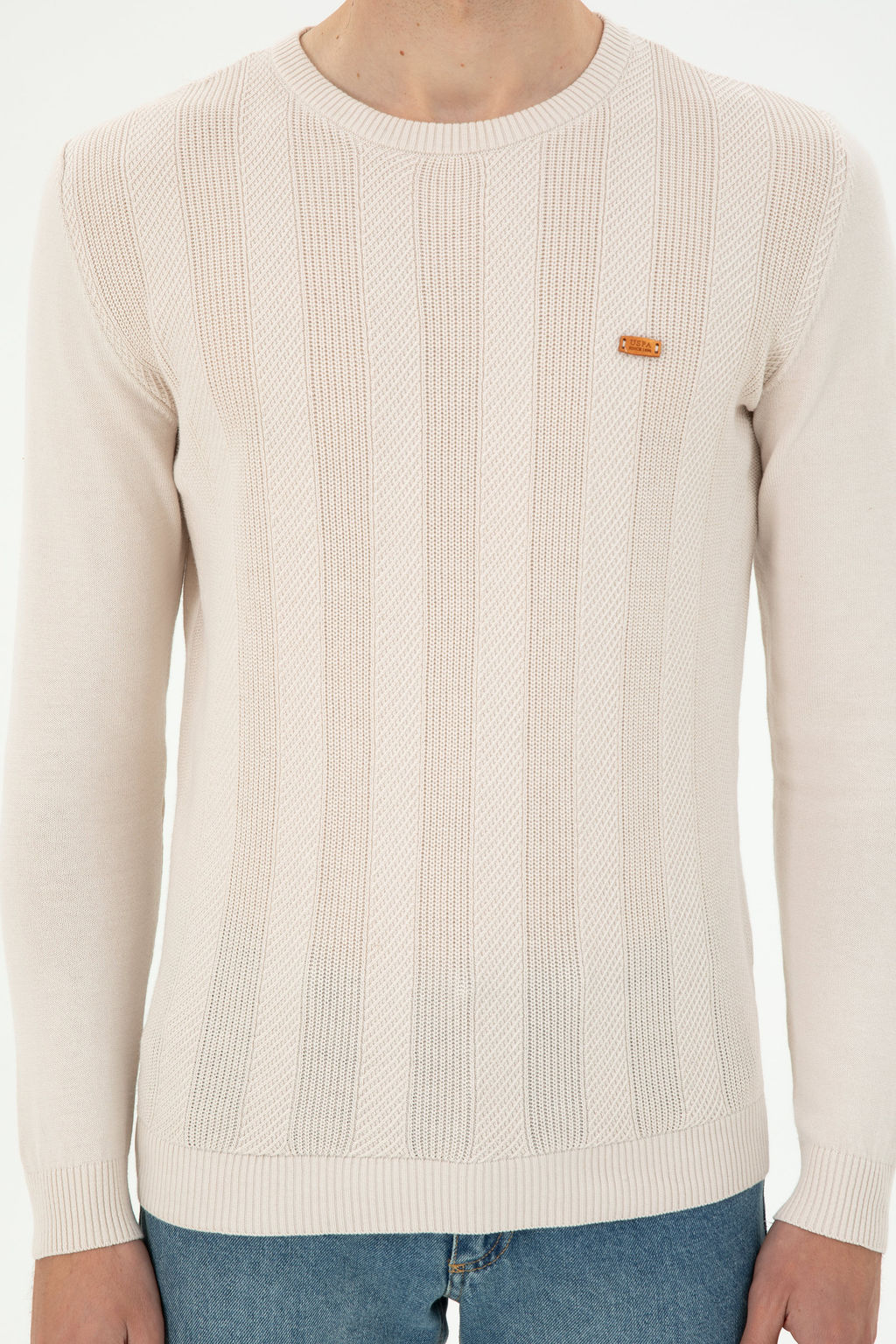 Мужской кремовый свитер Неожиданная скидка в корзине - U.s. polo assn фото 13