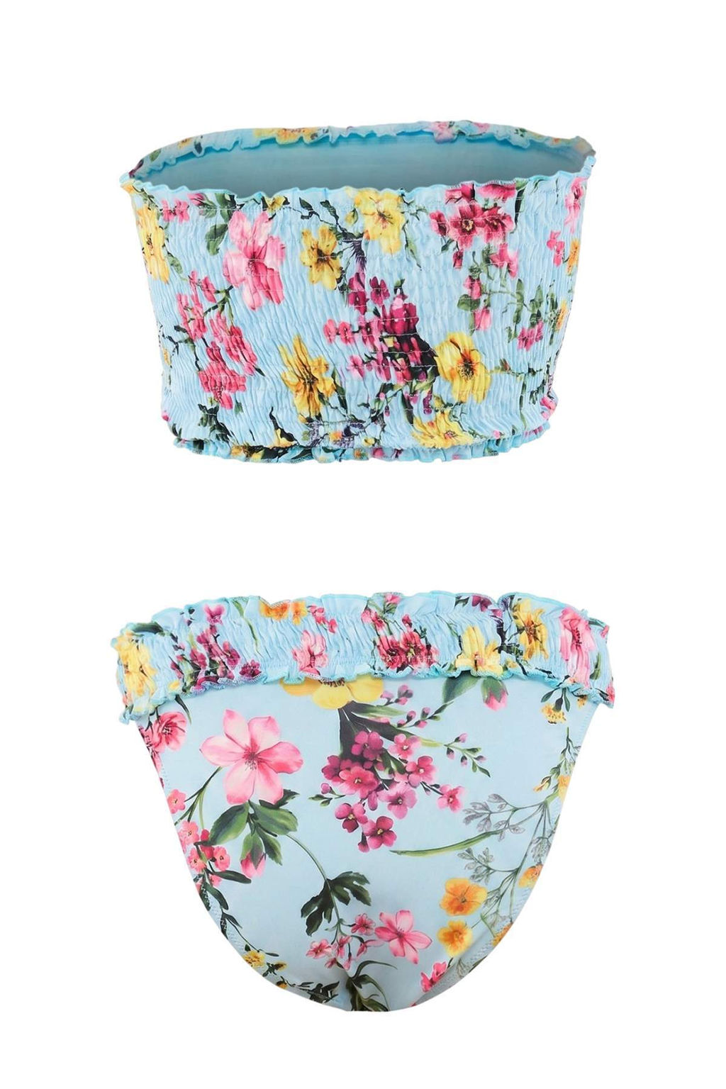 _i_ek Desenli Straplez Kapl_ Gipeli Y_ksek Bel Brazilian High Leg Bikini Tak_m_ TBESS26BT00180 - Trendyolmilla фото 6