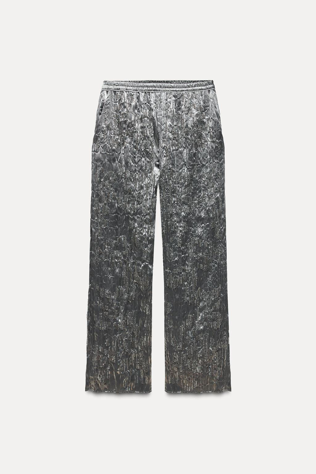 ZW COLLECTION SEQUIN TROUSERS - Zara фото 6