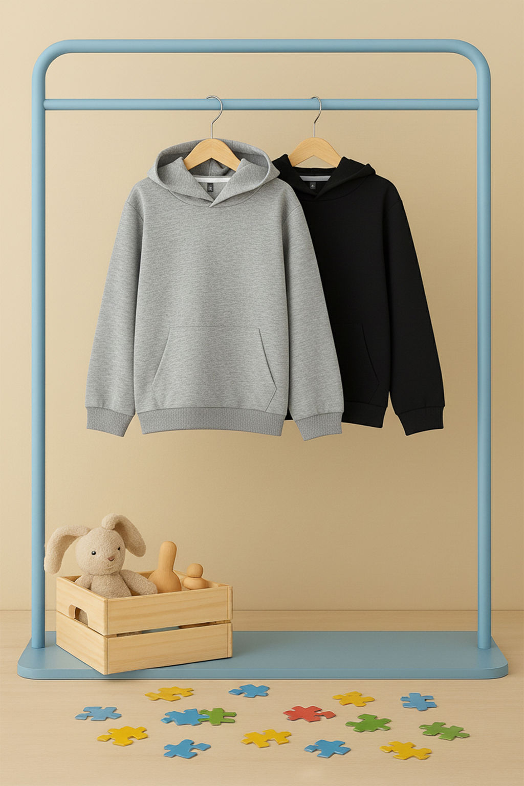 Siyah-Gri 2li Pamuklu Regular Basic Erkek Cocuk Orme Sweatshirt TKDAW26SW00055 - Trendyolmilla фото 2