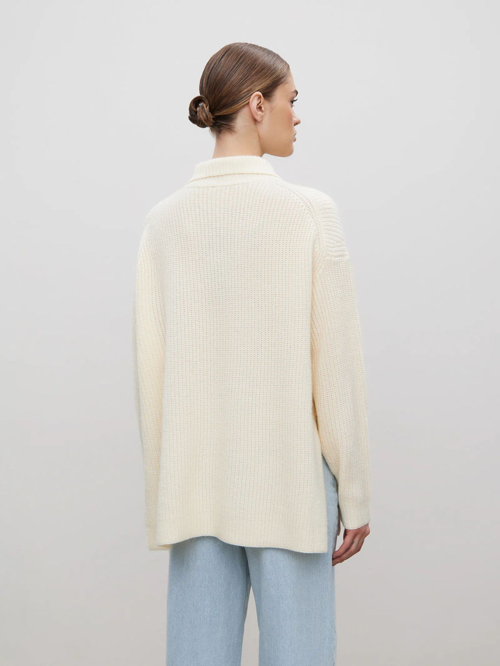 Мягкий свитер с кашемиром на молнии - Emka фото 4