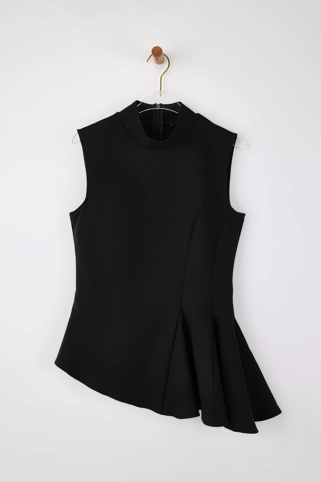 Bordo Asimetrik Godeli Dik Yaka Dokuma Bluz TWOSS26BZ00085 - Trendyolmilla фото 3