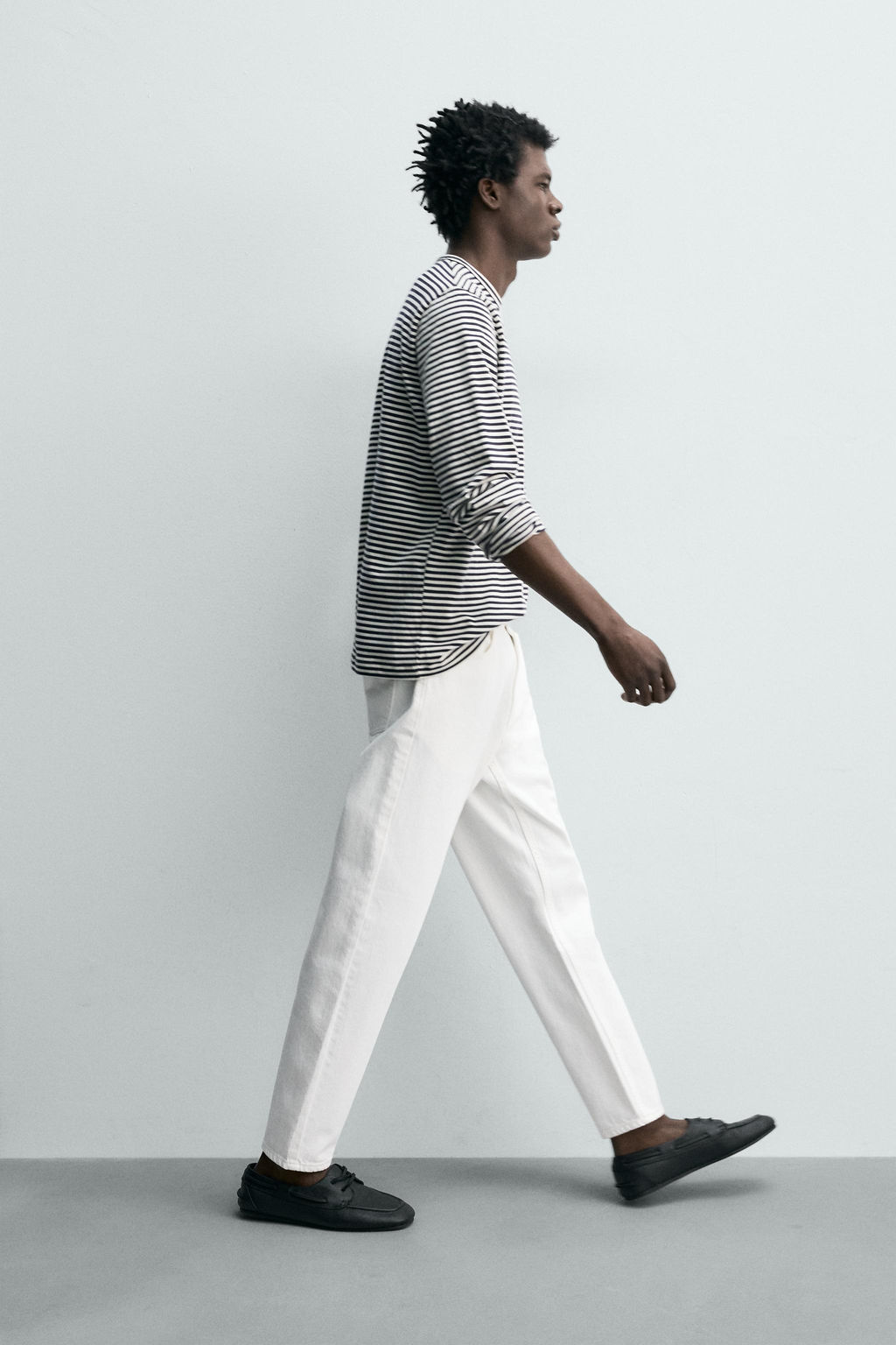 JEANS SLIM TAPERED FIT / Blanco - Zara фото 6