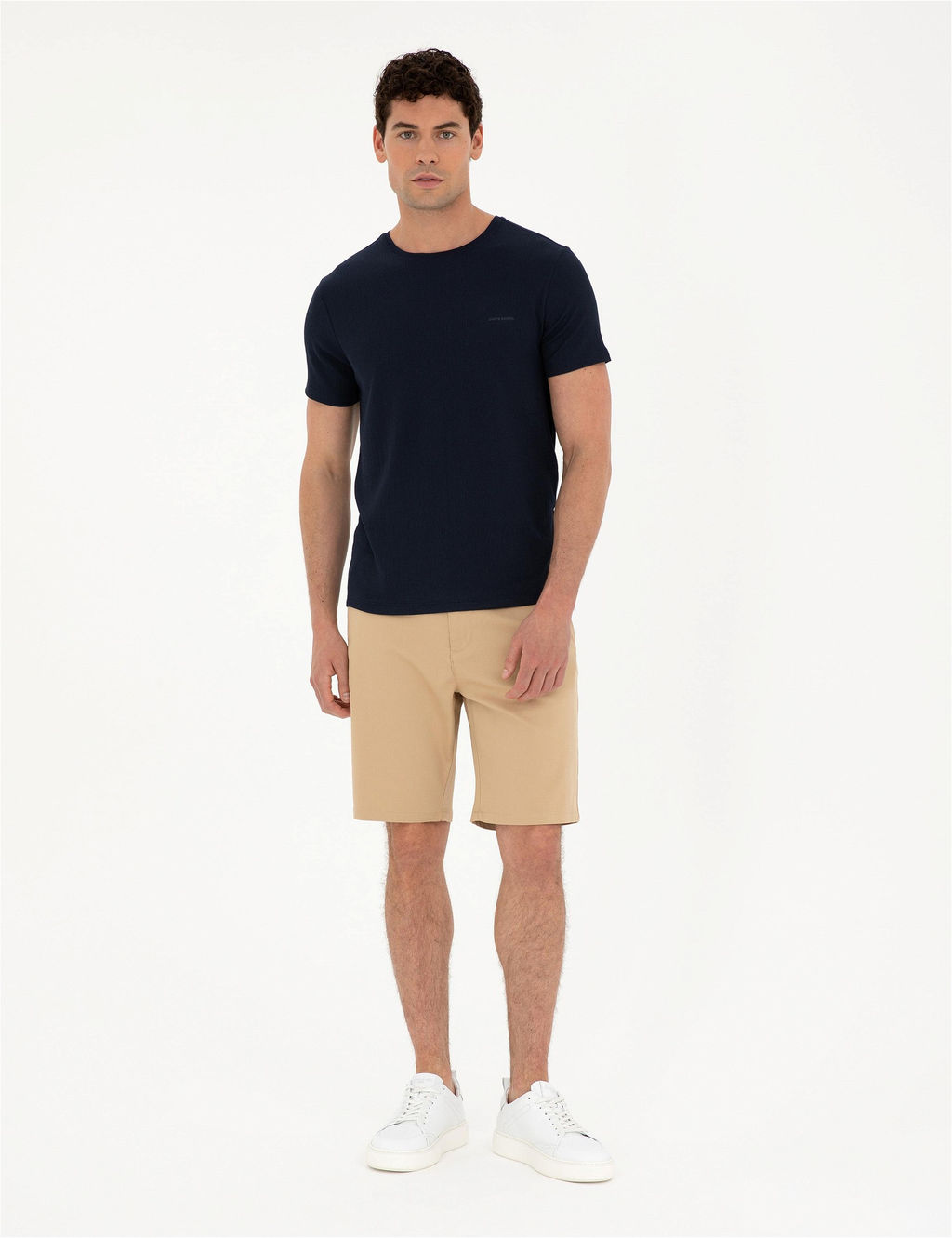 Camel Slim Fit Dokuma _ort