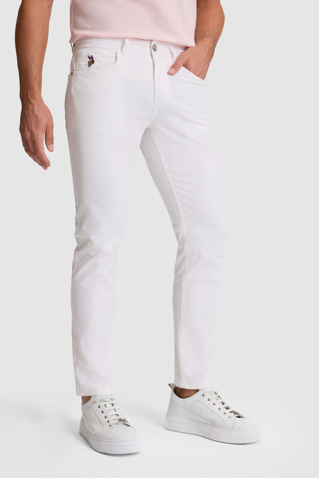 Erkek Beyaz Kanvas /Chino Pantolon - U.s. polo assn фото 2