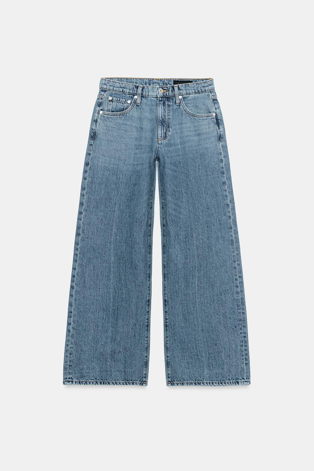 ZW COLLECTION LOW-RISE WIDE-LEG JEANS - Zara фото 13