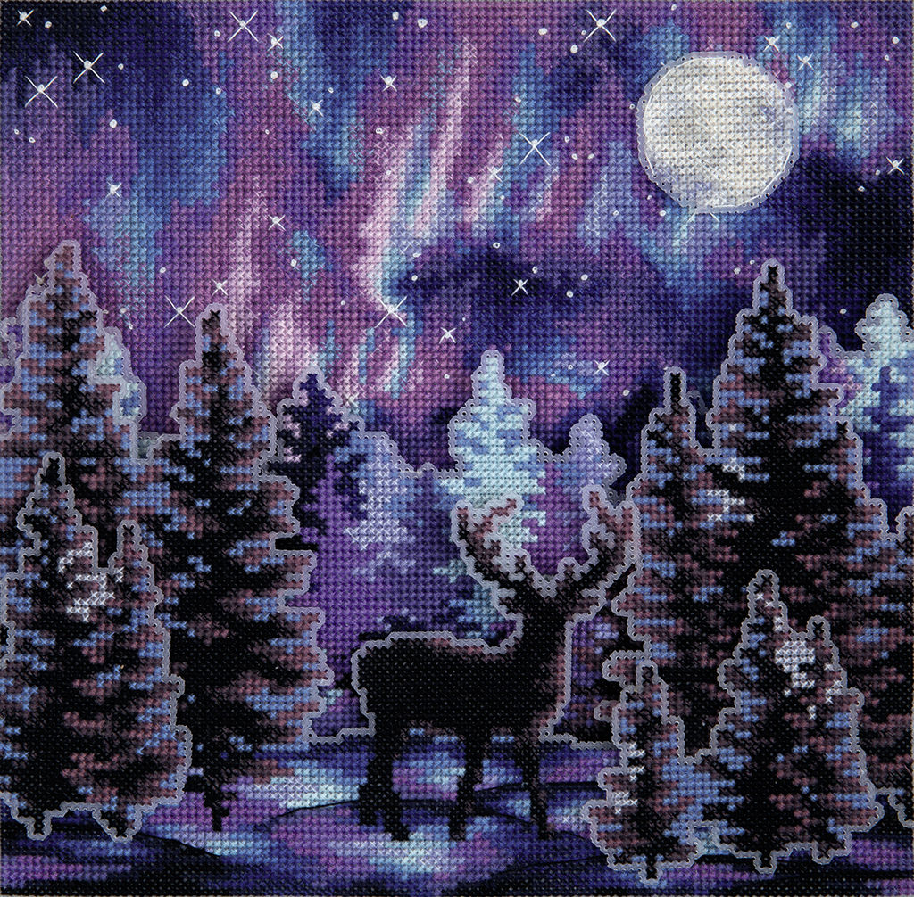 Набор для вышивания PANNA PS-7413 Звездная ночь 21 х 21 см