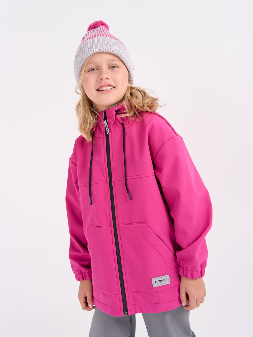 Куртка Softshell демисезонная Фуксия 7+ - Bungly фото 10